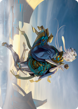 Moonfolk Puzzlemaker Art Card [Kamigawa: Neon Dynasty Art Series] | Gamer Loot