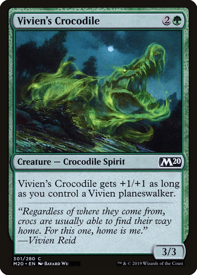 Vivien's Crocodile [Core Set 2020] | Gamer Loot