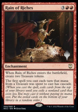 Rain of Riches (Promo Pack) [Streets of New Capenna Commander Promos] | Gamer Loot