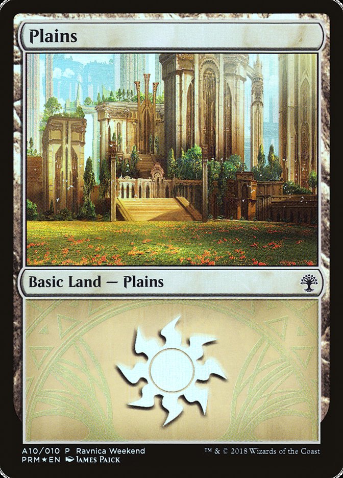 Plains (A10) [Guilds of Ravnica Ravnica Weekend] | Gamer Loot