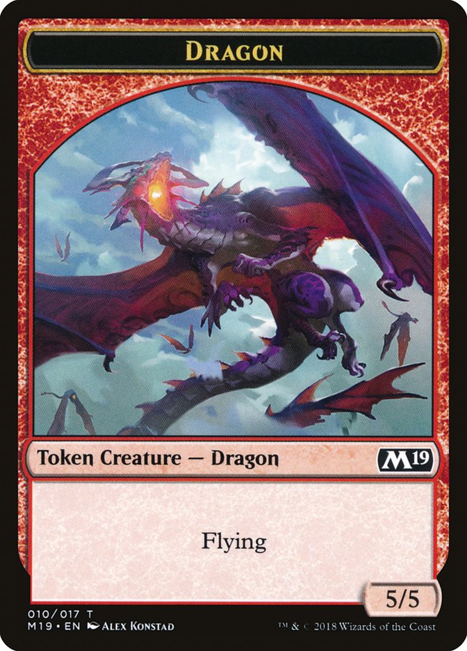 Dragon (010/017) [Core Set 2019 Tokens] | Gamer Loot