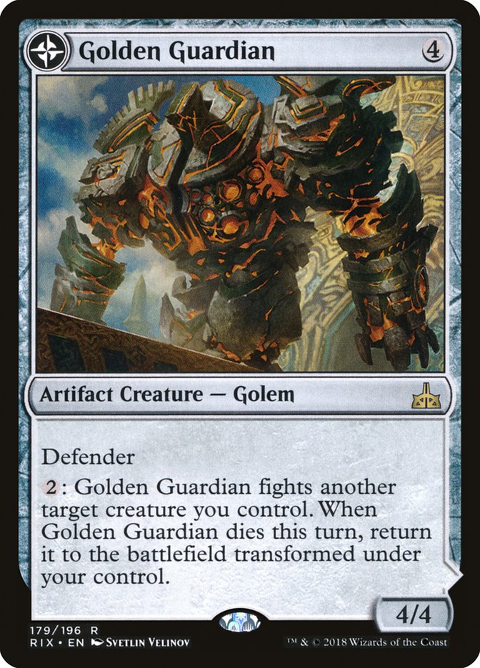 Golden Guardian // Gold-Forge Garrison [Rivals of Ixalan] | Gamer Loot