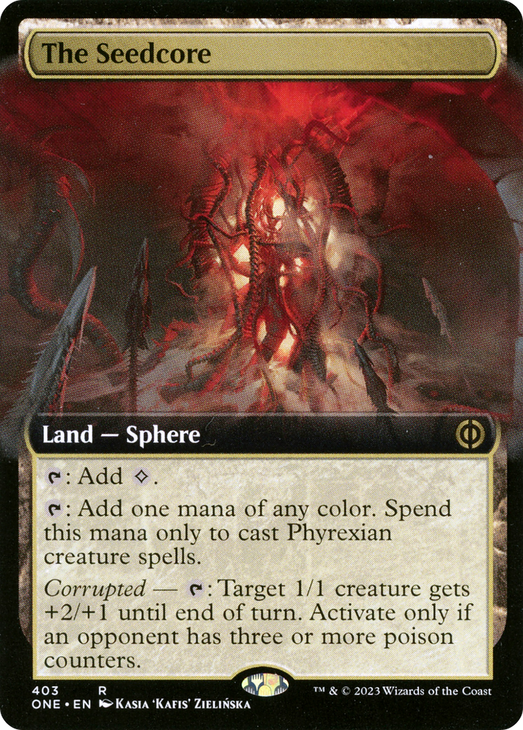 The Seedcore (Extended Art) [Phyrexia: All Will Be One] | Gamer Loot