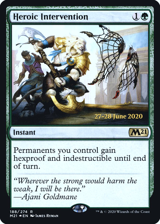 Heroic Intervention  [Core Set 2021 Prerelease Promos] | Gamer Loot