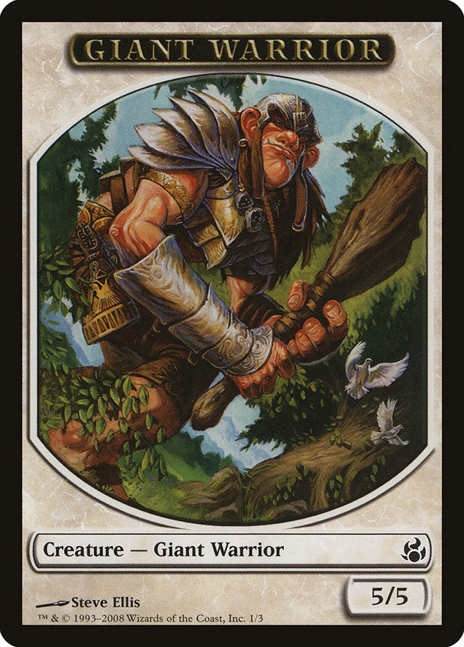 Giant Warrior [Morningtide Tokens] | Gamer Loot