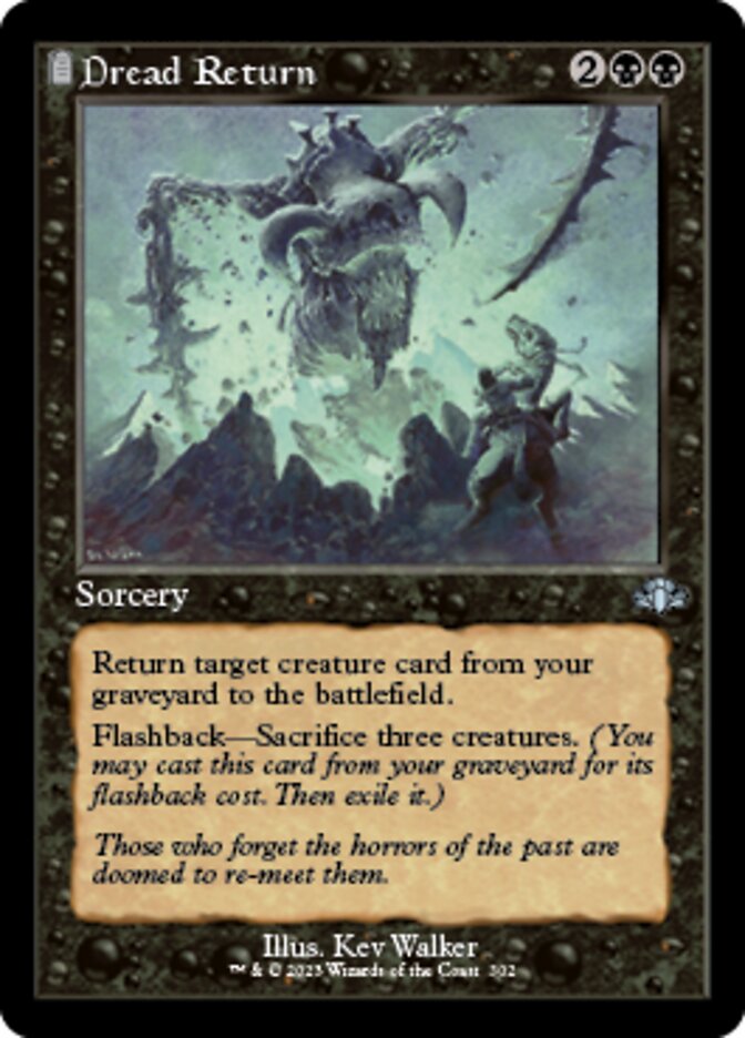 Dread Return (Retro) [Dominaria Remastered] | Gamer Loot