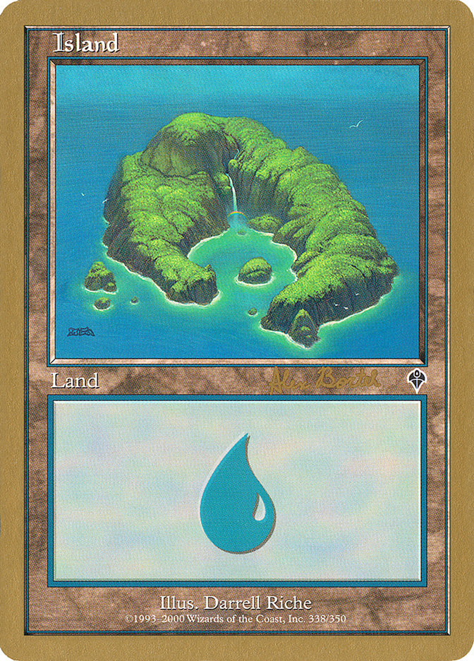 Island (ab338) (Alex Borteh) [World Championship Decks 2001] | Gamer Loot