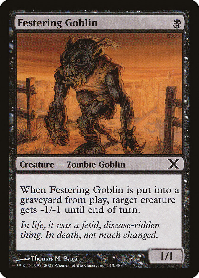 Festering Goblin [Tenth Edition] | Gamer Loot