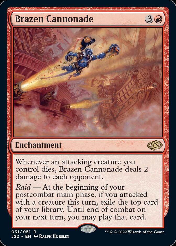 Brazen Cannonade [Jumpstart 2022] | Gamer Loot