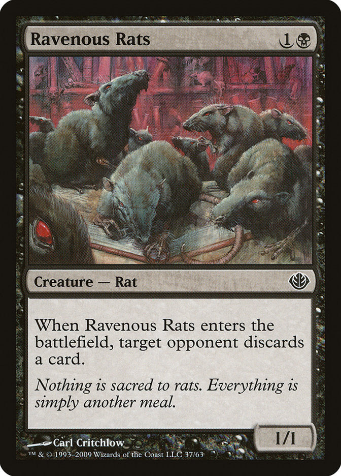 Ravenous Rats [Duel Decks: Garruk vs. Liliana] | Gamer Loot
