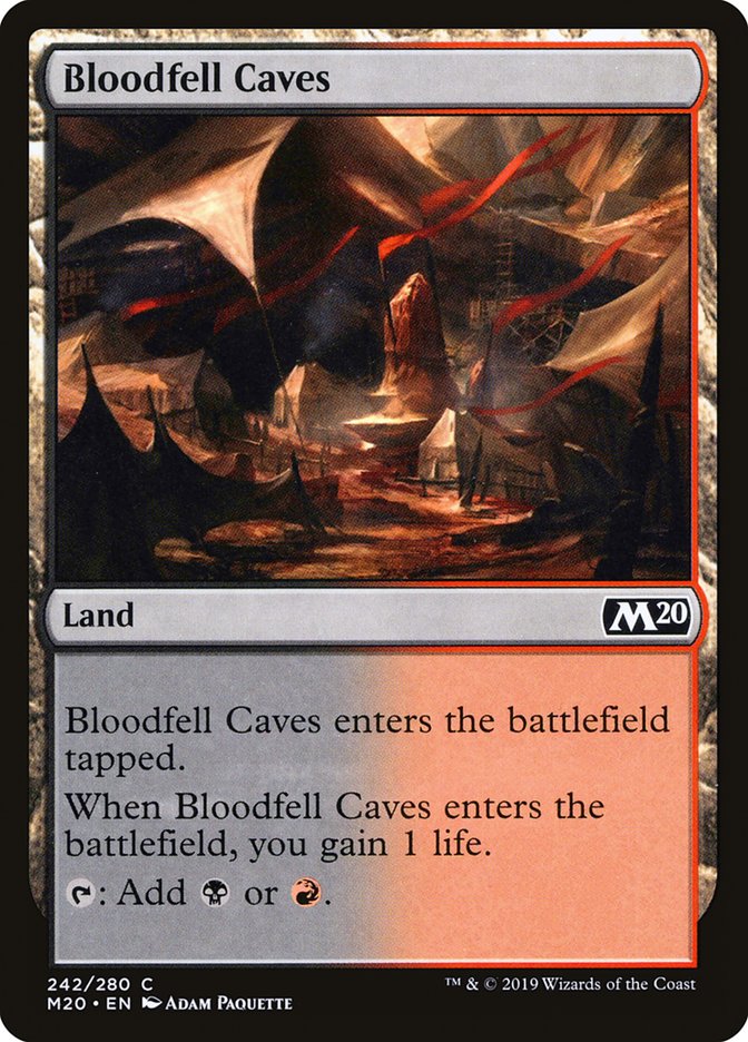Bloodfell Caves [Core Set 2020] | Gamer Loot