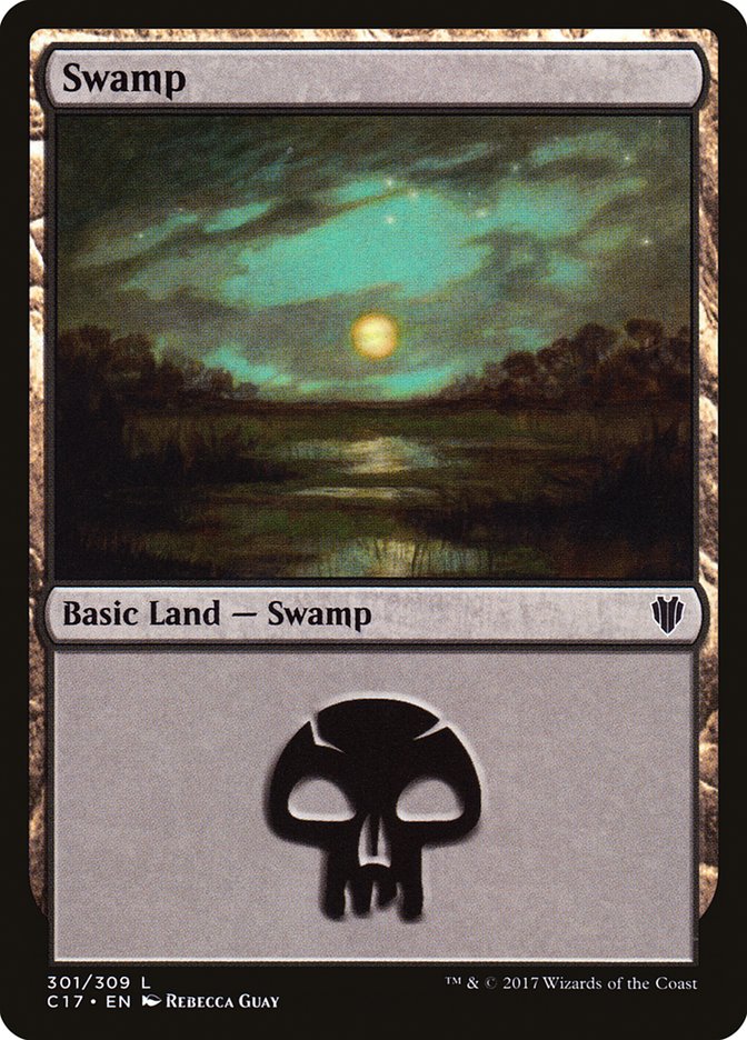 Swamp (301) [Commander 2017] | Gamer Loot