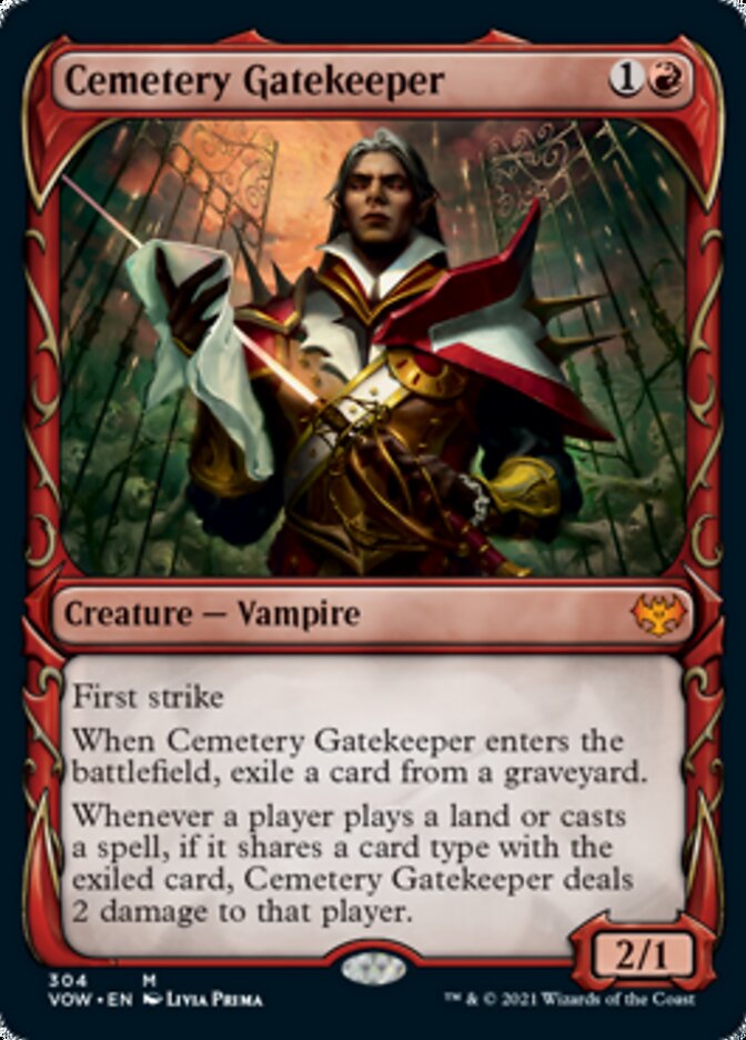 Cemetery Gatekeeper (Showcase Fang Frame) [Innistrad: Crimson Vow] | Gamer Loot