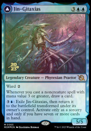 Jin-Gitaxias // The Great Synthesis [March of the Machine Prerelease Promos] | Gamer Loot