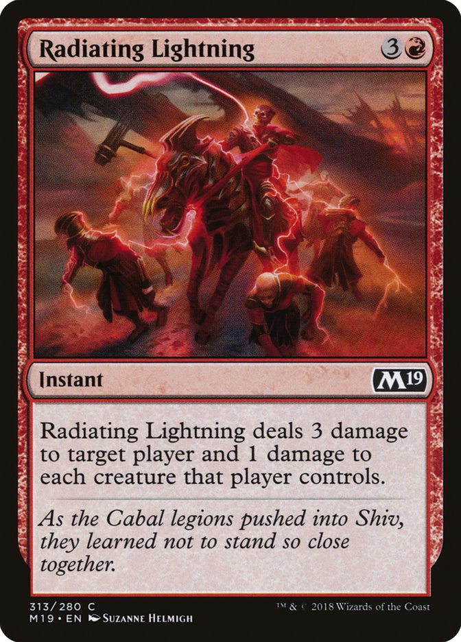 Radiating Lightning [Core Set 2019] | Gamer Loot