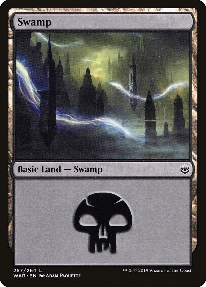 Swamp (257) [War of the Spark] | Gamer Loot