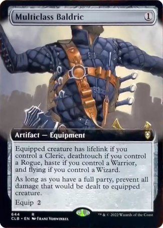 Multiclass Baldric (Extended Art) [Commander Legends: Battle for Baldur's Gate] | Gamer Loot