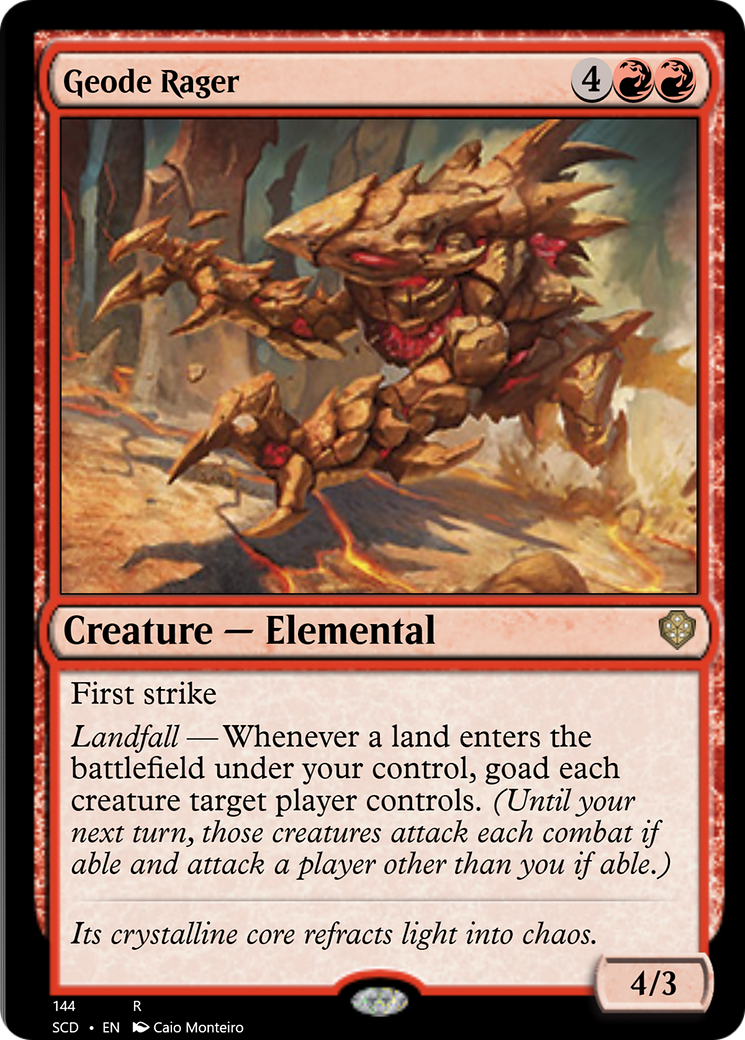Geode Rager [Starter Commander Decks] | Gamer Loot