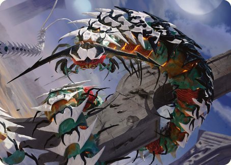 Atraxa's Skitterfang Art Card [Phyrexia: All Will Be One Art Series] | Gamer Loot