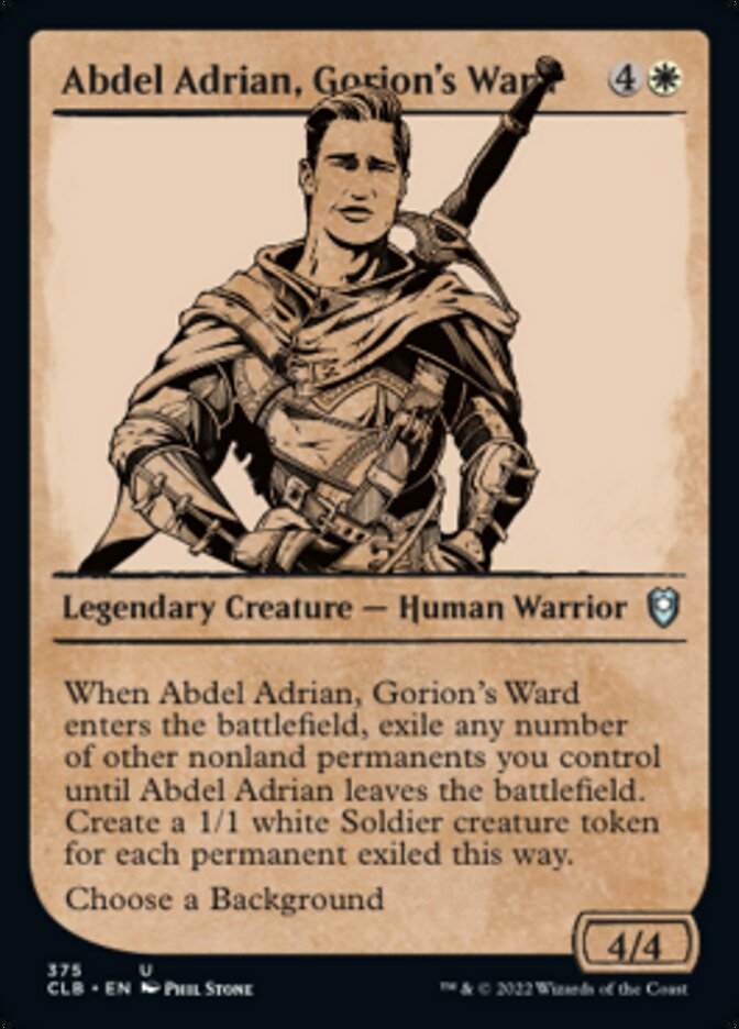 Abdel Adrian, Gorion's Ward (Showcase) [Commander Legends: Battle for Baldur's Gate] | Gamer Loot