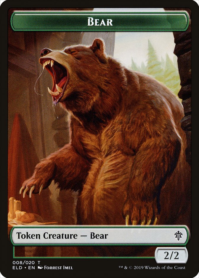 Bear [Throne of Eldraine Tokens] | Gamer Loot