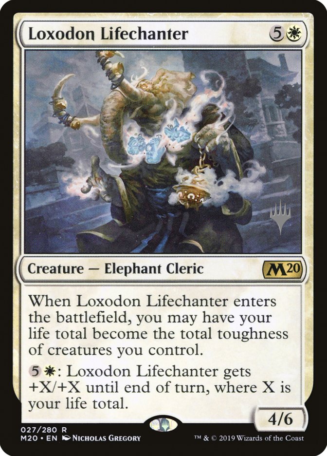 Loxodon Lifechanter (Promo Pack) [Core Set 2020 Promos] | Gamer Loot