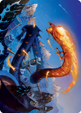 Atsushi, the Blazing Sky 1 Art Card [Kamigawa: Neon Dynasty Art Series] | Gamer Loot