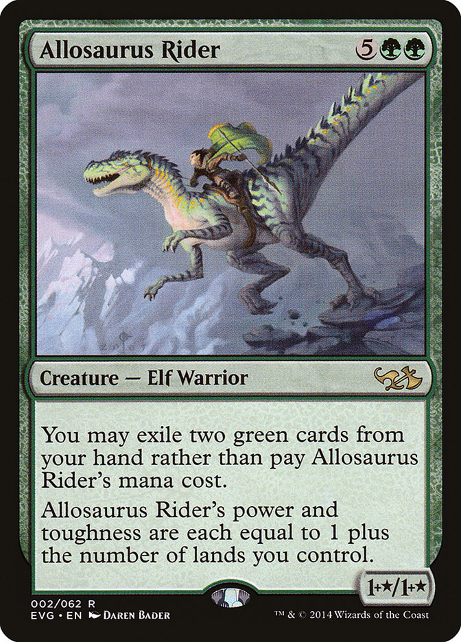 Allosaurus Rider (Elves vs. Goblins) [Duel Decks Anthology] | Gamer Loot