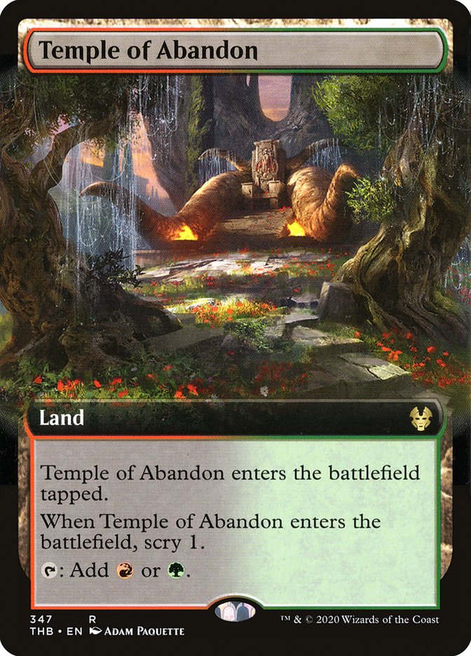 Temple of Abandon (Extended Art) [Theros Beyond Death] | Gamer Loot