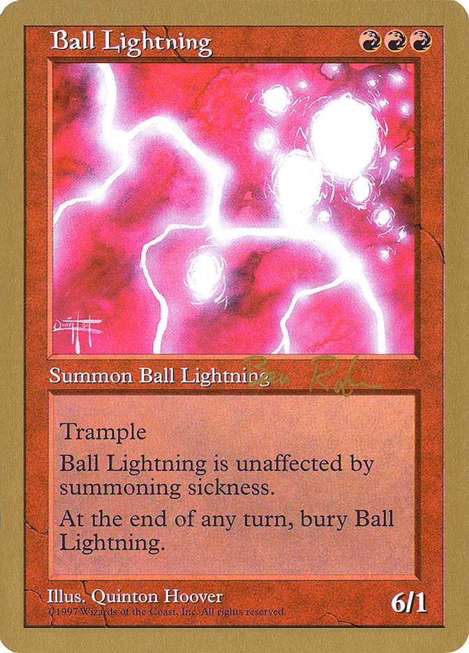 Ball Lightning (Ben Rubin) [World Championship Decks 1998] | Gamer Loot