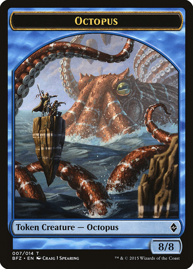 Octopus [Battle for Zendikar Tokens] | Gamer Loot