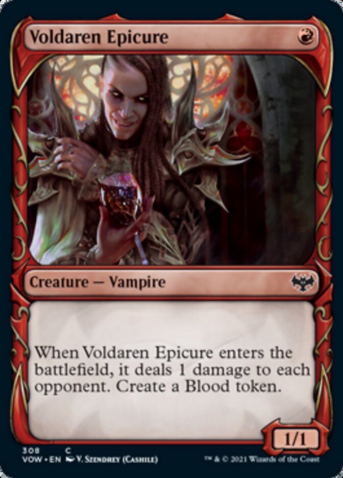 Voldaren Epicure (Showcase Fang Frame) [Innistrad: Crimson Vow] | Gamer Loot