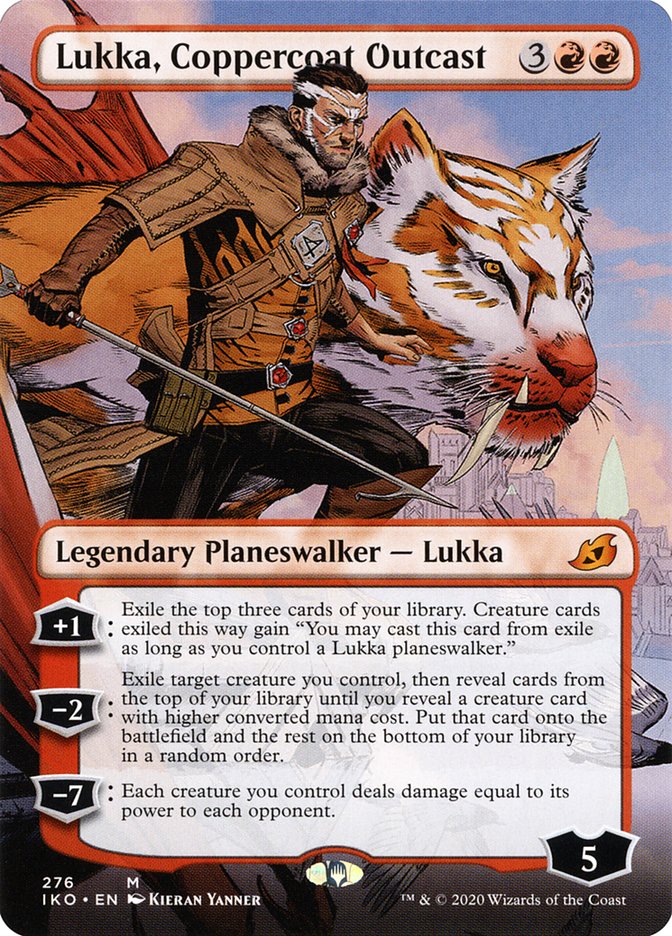 Lukka, Coppercoat Outcast (Borderless) [Ikoria: Lair of Behemoths] | Gamer Loot