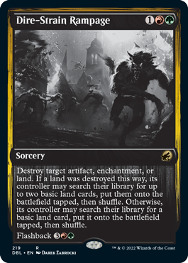 Dire-Strain Rampage [Innistrad: Double Feature] | Gamer Loot