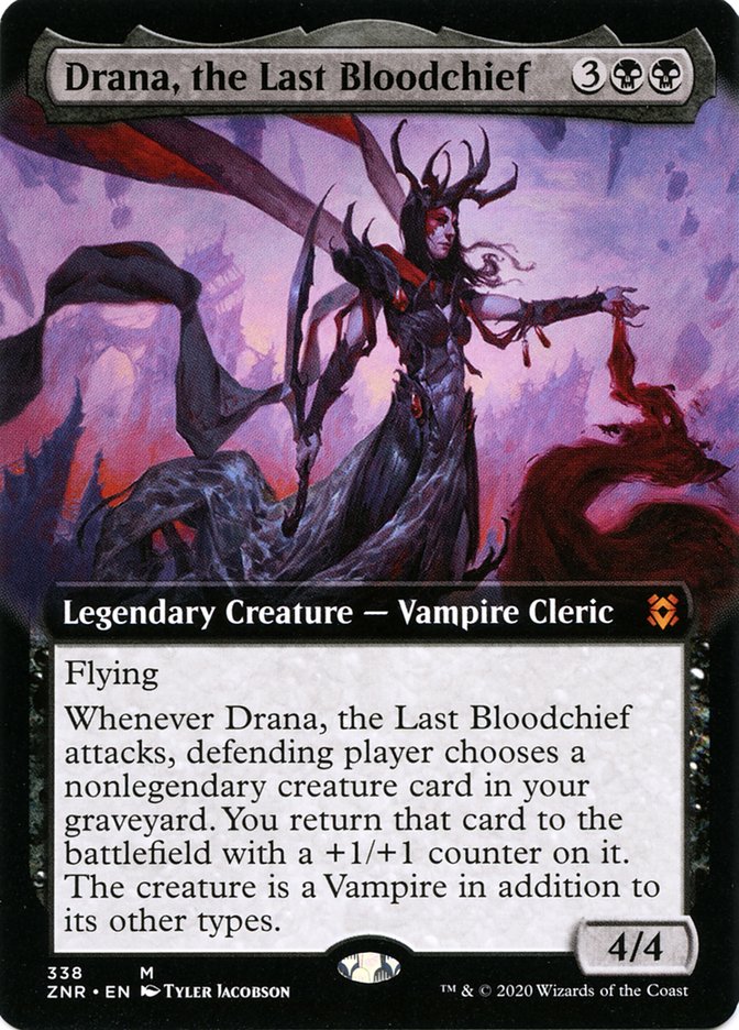 Drana, the Last Bloodchief (Extended) [Zendikar Rising] | Gamer Loot