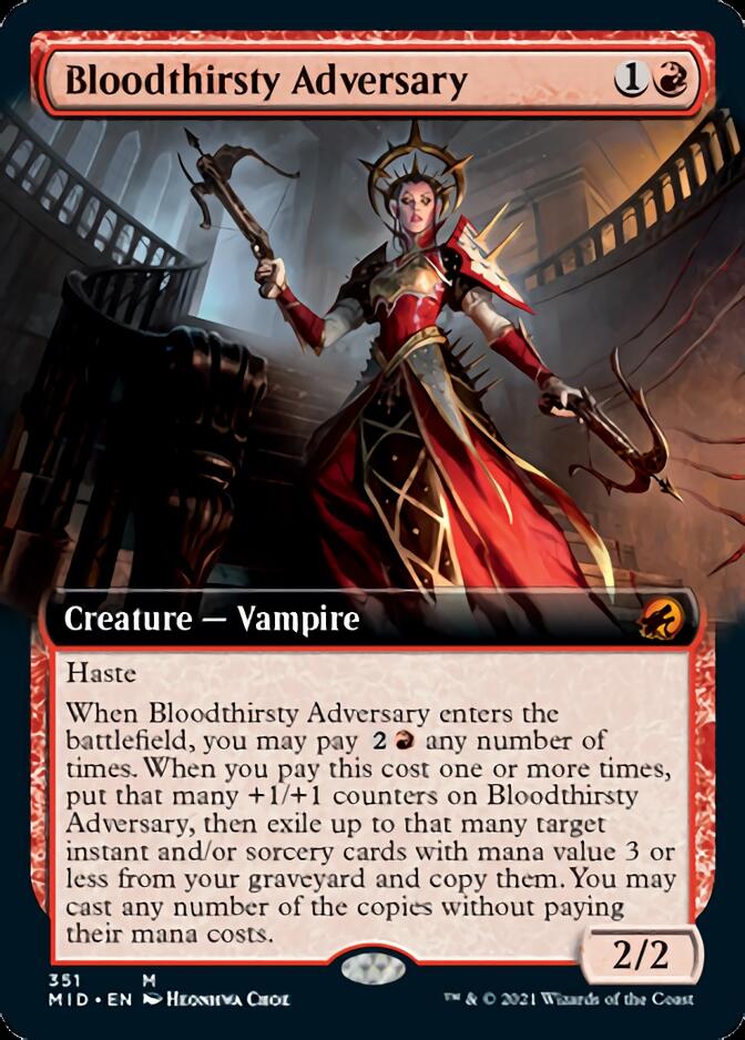 Bloodthirsty Adversary (Extended) [Innistrad: Midnight Hunt] | Gamer Loot