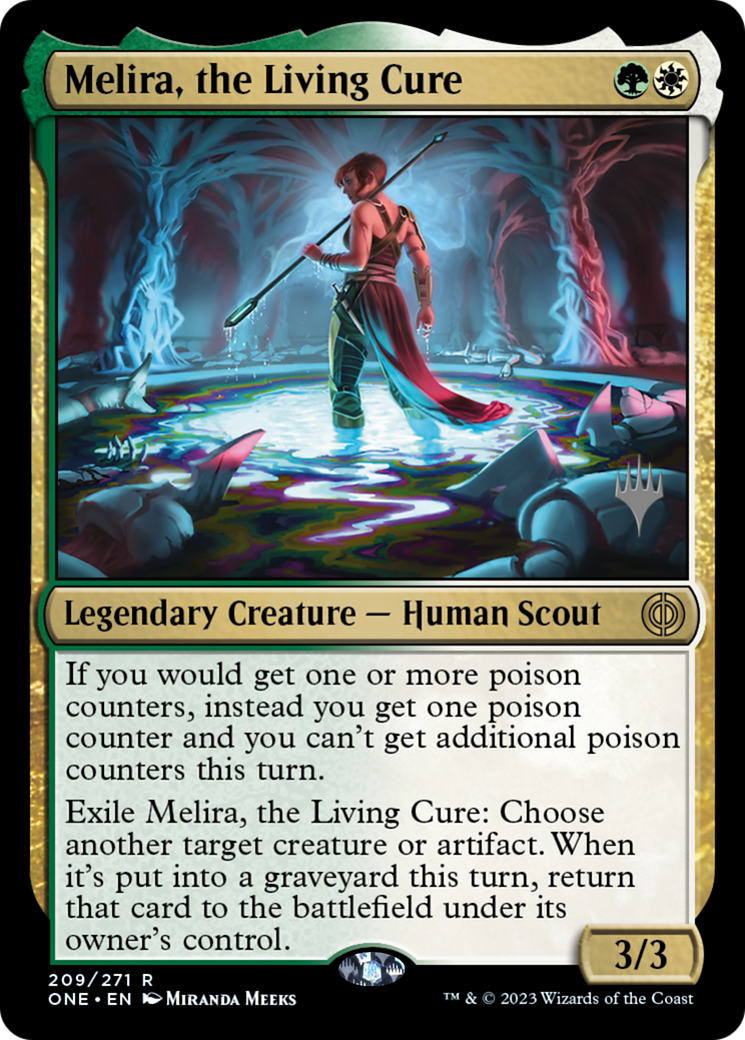 Melira, the Living Cure (Promo Pack) [Phyrexia: All Will Be One Promos] | Gamer Loot