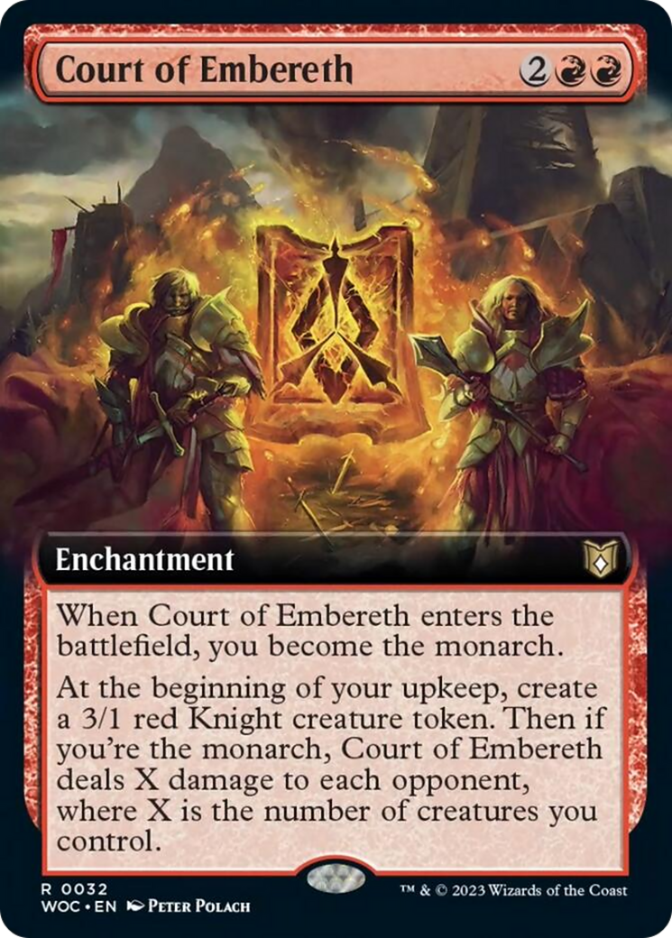 Court of Embereth (Extended Art) [Wilds of Eldraine Commander] | Gamer Loot