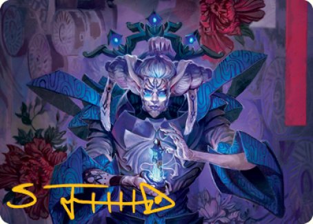 Tameshi, Reality Architect 1 Art Card (Gold-Stamped Signature) [Kamigawa: Neon Dynasty Art Series] | Gamer Loot