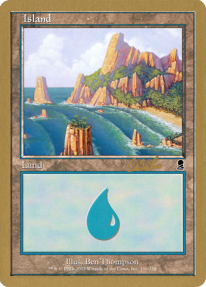 Island (cr336) (Carlos Romao) [World Championship Decks 2002] | Gamer Loot