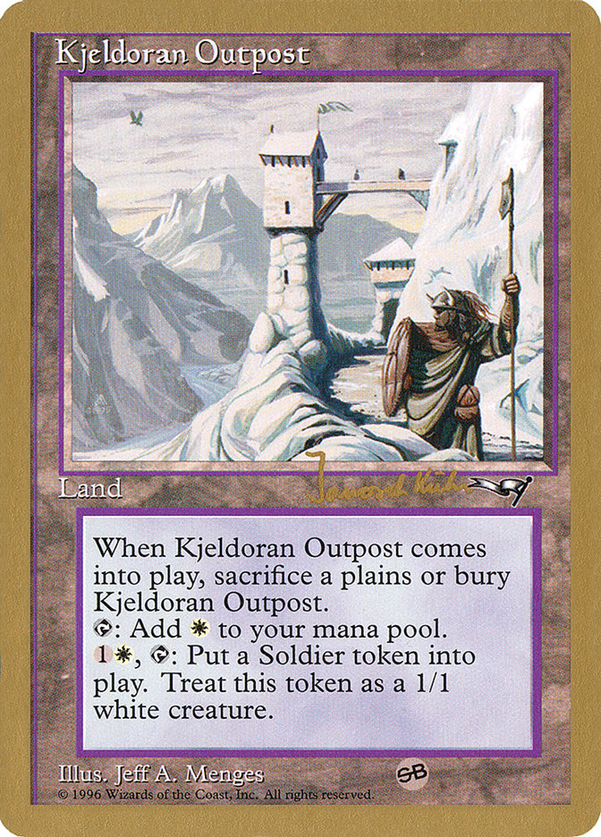 Kjeldoran Outpost (Janosch Kuhn) [World Championship Decks 1997] | Gamer Loot