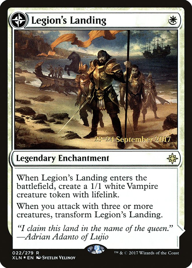 Legion's Landing // Adanto, the First Fort  [Ixalan Prerelease Promos] | Gamer Loot