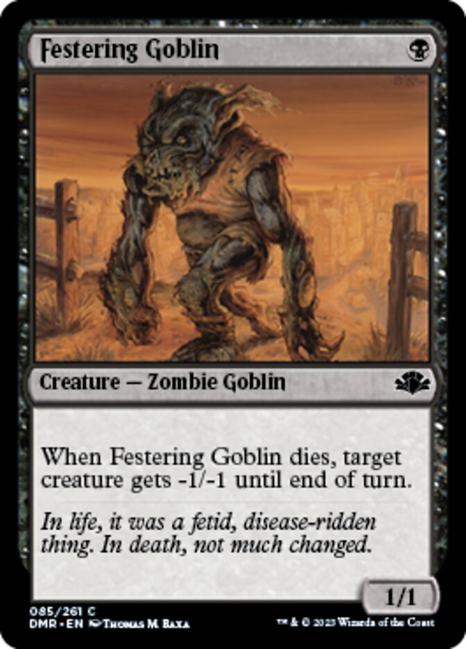 Festering Goblin [Dominaria Remastered] | Gamer Loot