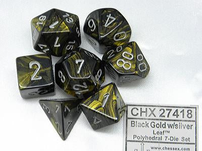 CHESSEX: Polyhedral Leaf™ DICE SETS | Gamer Loot