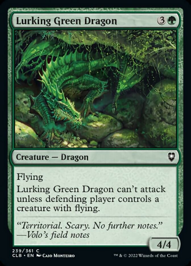 Lurking Green Dragon [Commander Legends: Battle for Baldur's Gate] | Gamer Loot