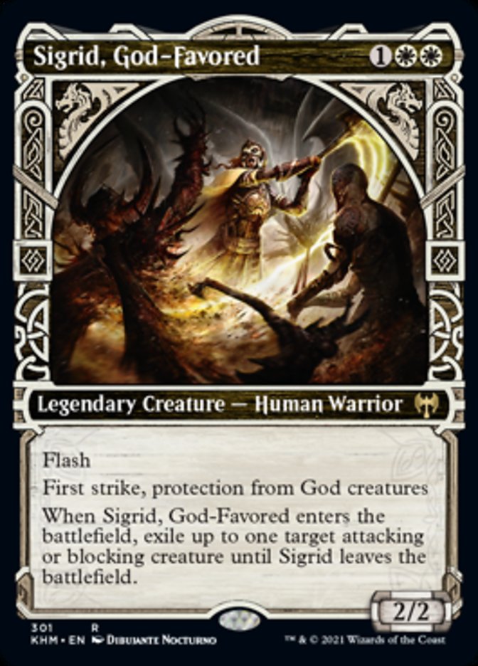 Sigrid, God-Favored (Showcase) [Kaldheim] | Gamer Loot