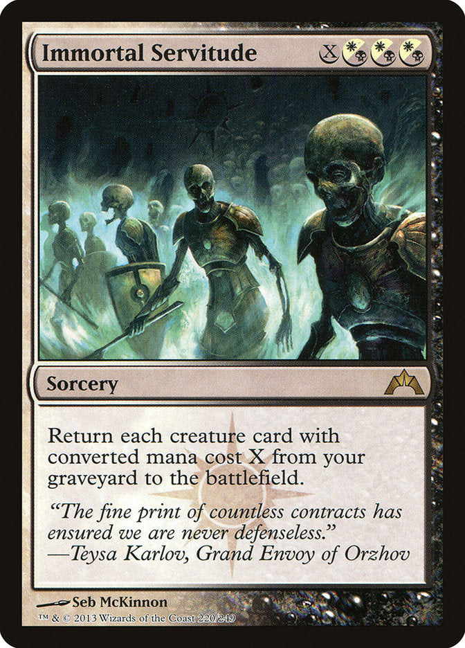 Immortal Servitude [Gatecrash] | Gamer Loot