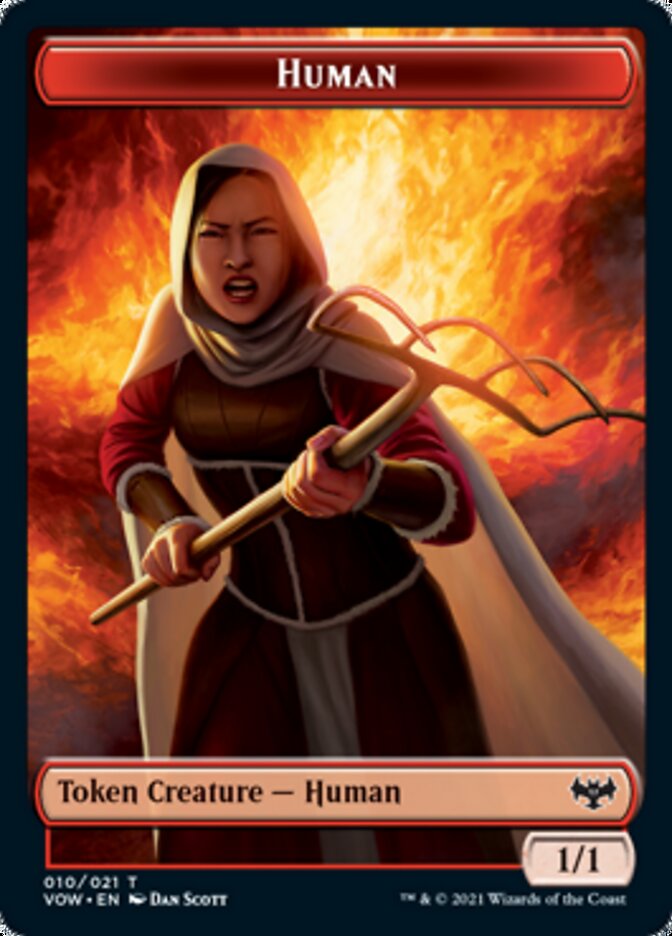 Copy // Human (010) Double-sided Token [Innistrad: Crimson Vow Tokens] | Gamer Loot