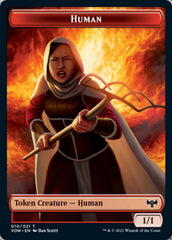 Copy // Human (010) Double-sided Token [Innistrad: Crimson Vow Tokens] | Gamer Loot