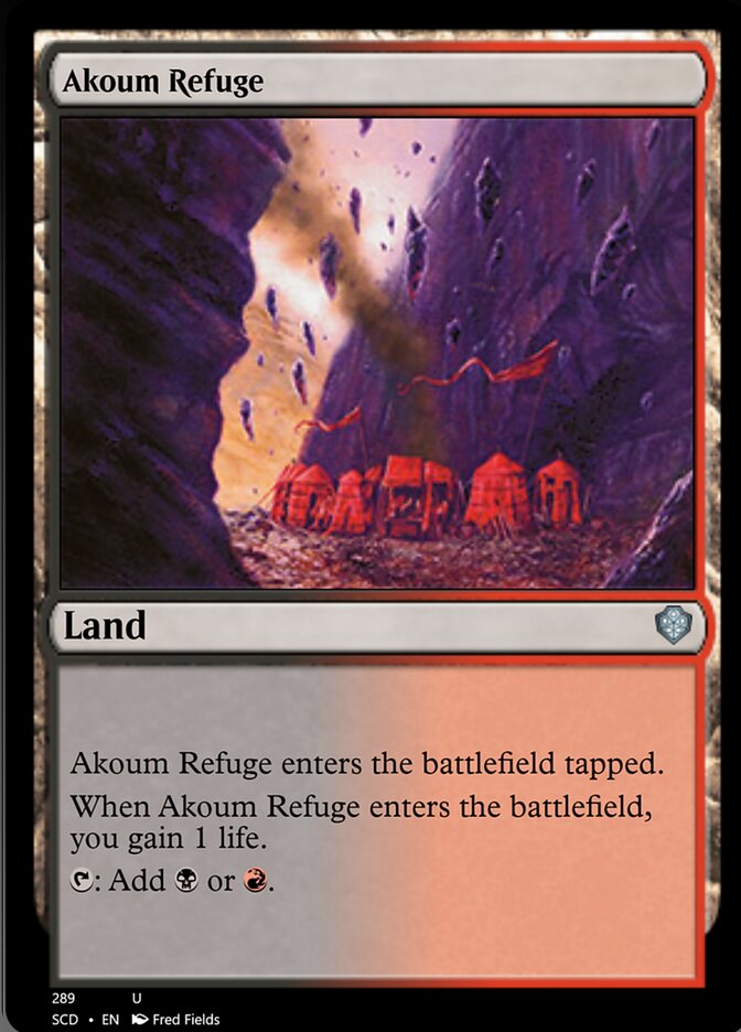 Akoum Refuge [Starter Commander Decks] | Gamer Loot